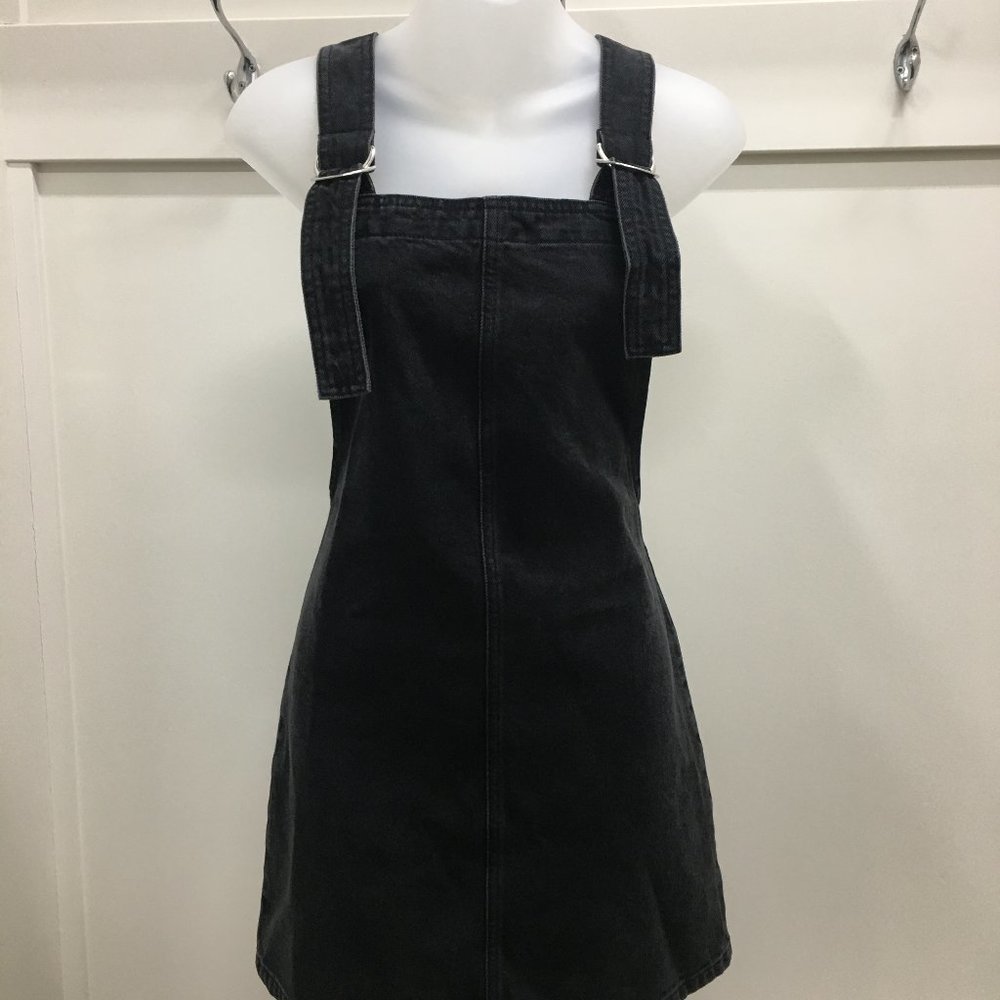 NWT Topshop Overall Dress Black, Women's Size 4